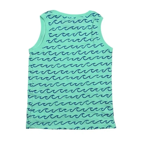 (2) Like New Old Navy Tank Top Bundle Ocean Waves Print Muscle Tee 5T - Picture 3 of 8